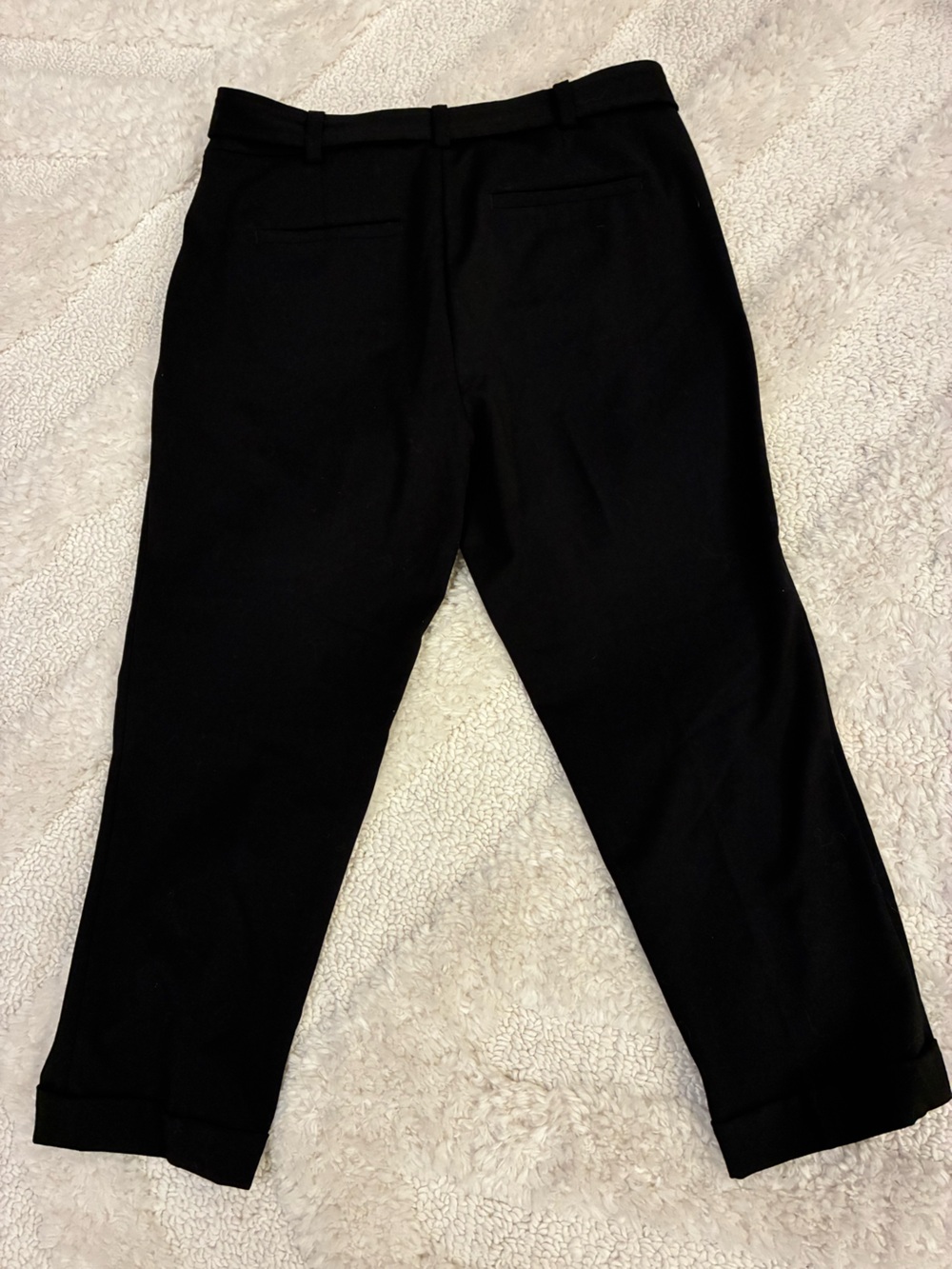 LOFT Devin Slim Belted petite ankle trousers